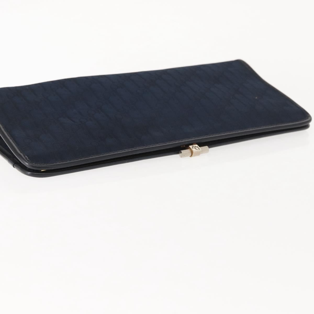 Christian Dior Vintage Trotter Pouch Canvas, NAVY, CANVAS, Clutche & pouche