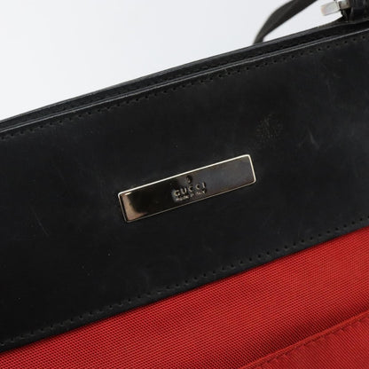 Gucci Front Pocket Messenger Nylon, RED, NYLON, Shoulder bag