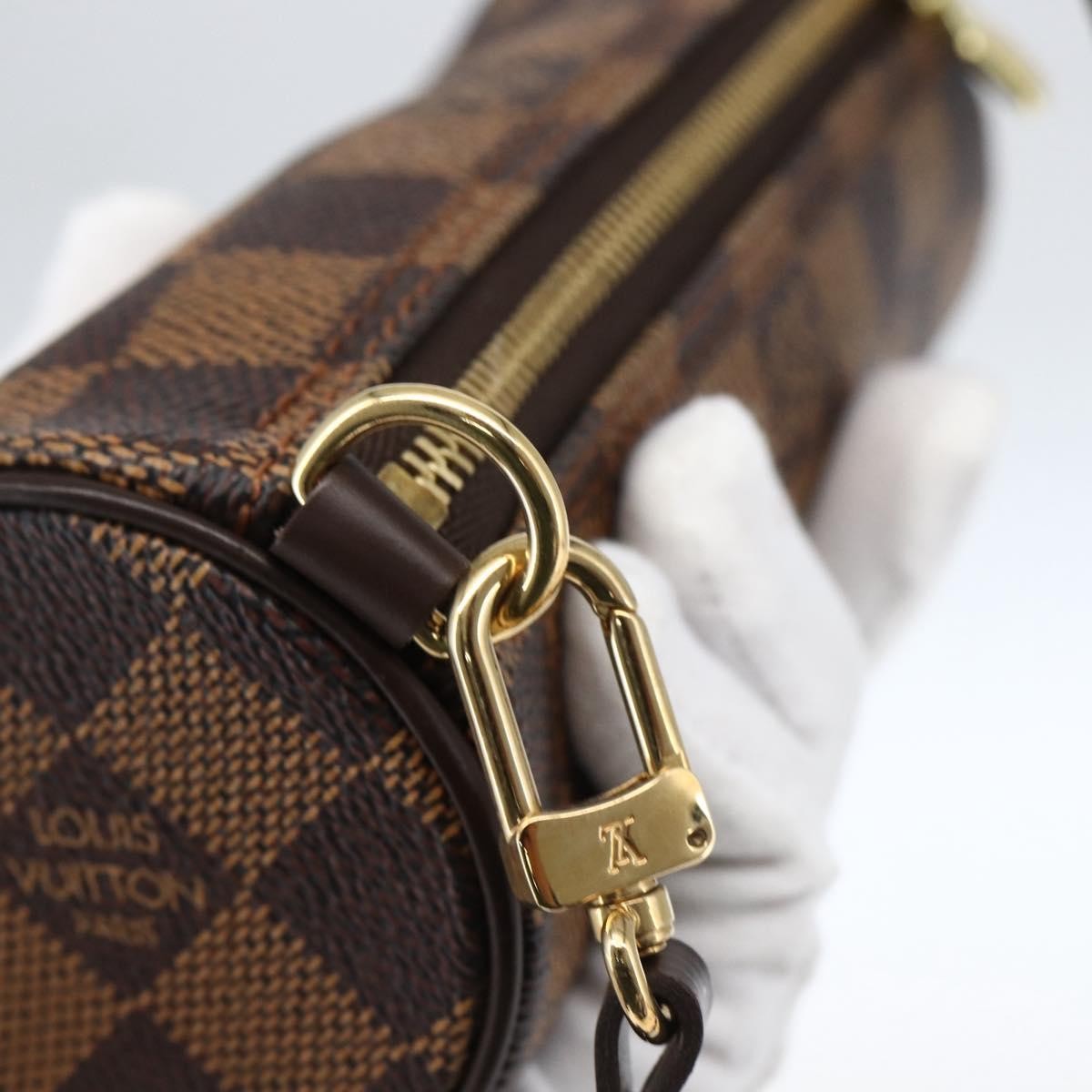 Louis Vuitton Papillon Pochette Damier, Brown, Canvas, Clutch