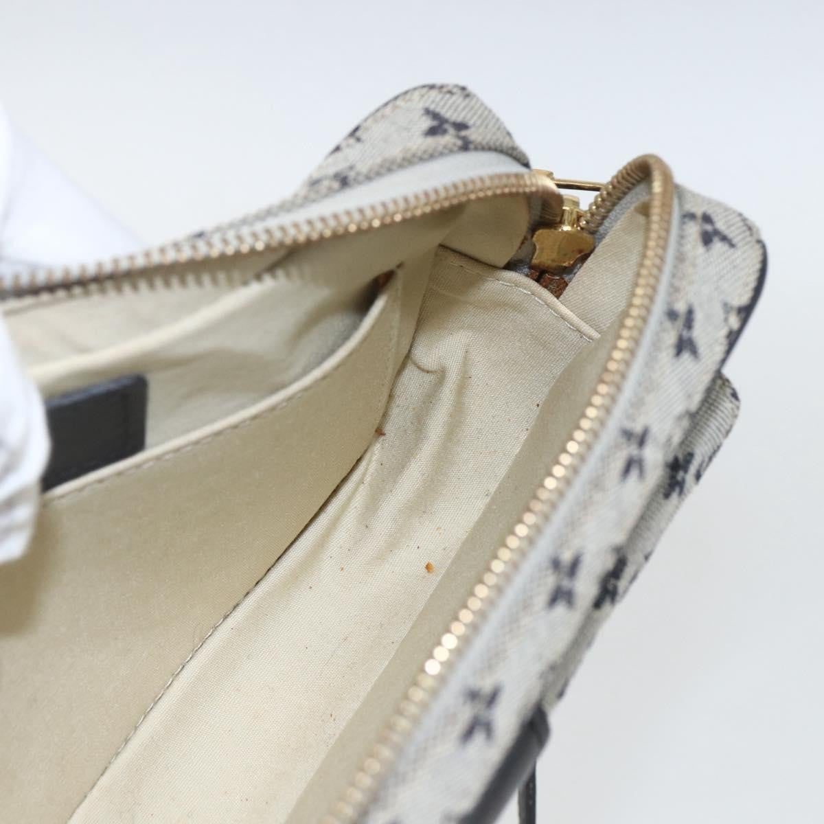 Louis Vuitton Juliette Crossbody Bag Mini Lin, BLUE, CANVAS, Shoulder bag