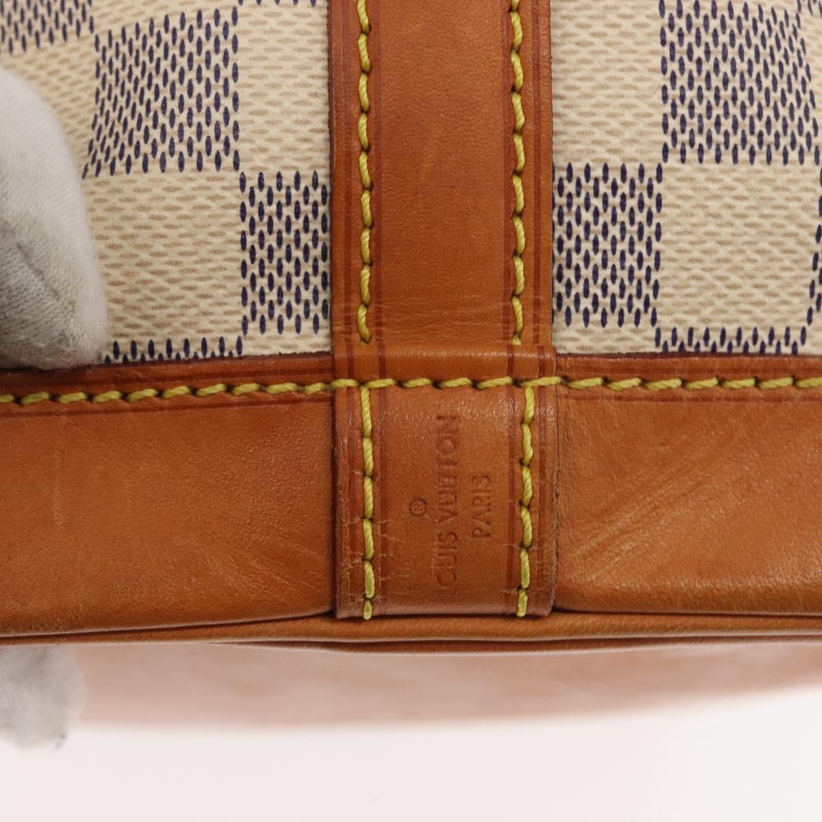 Louis Vuitton Noe Handbag Damier, BEIGE, CANVAS, Crossbody bag