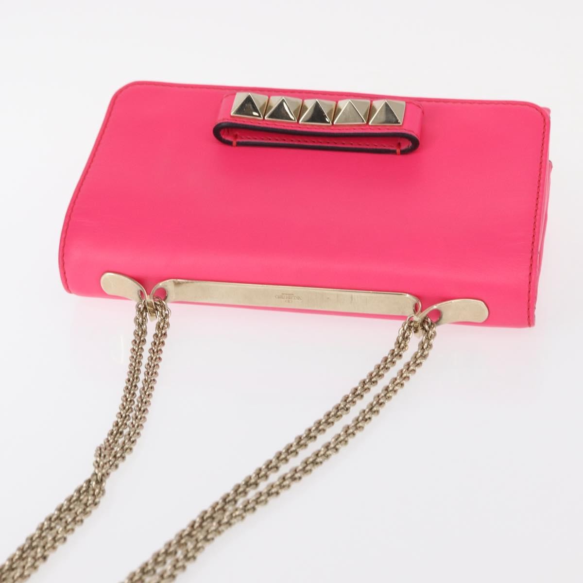 Valentino Garavani Va Va Voom Clutch Leather, Pink, Leather, Shoulder Bag