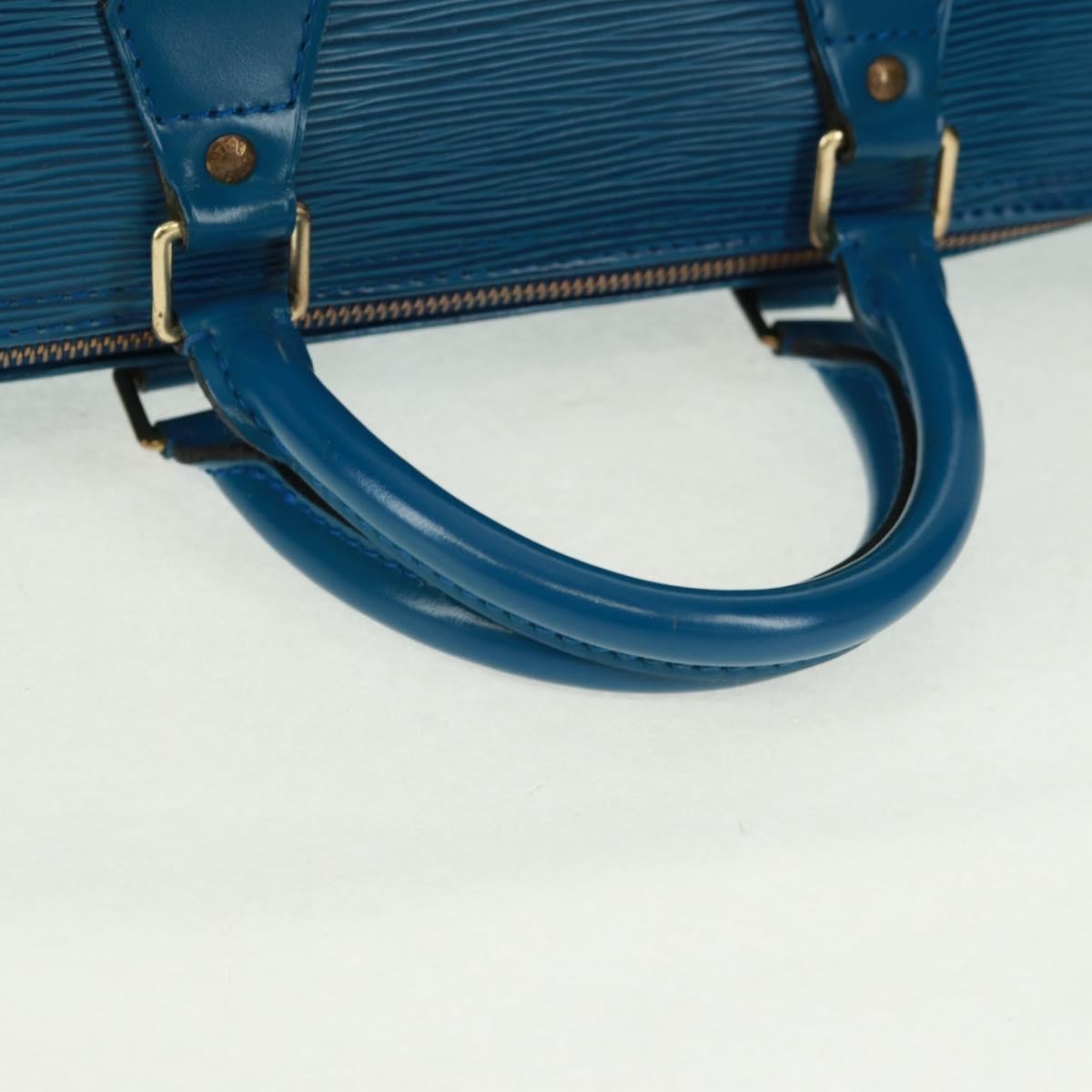 Louis Vuitton Speedy Handbag Epi Leather, BLUE, LEATHER, Handbag
