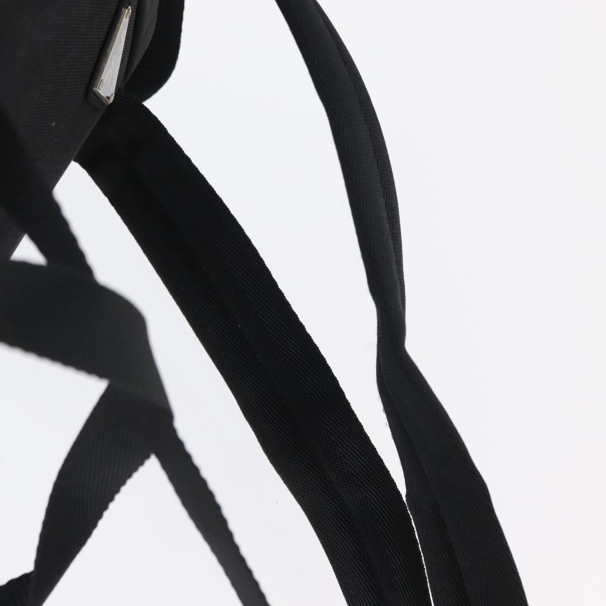 Prada Single Buckle Pocket Backpack Tessuto, BLACK, NYLON, Backpack