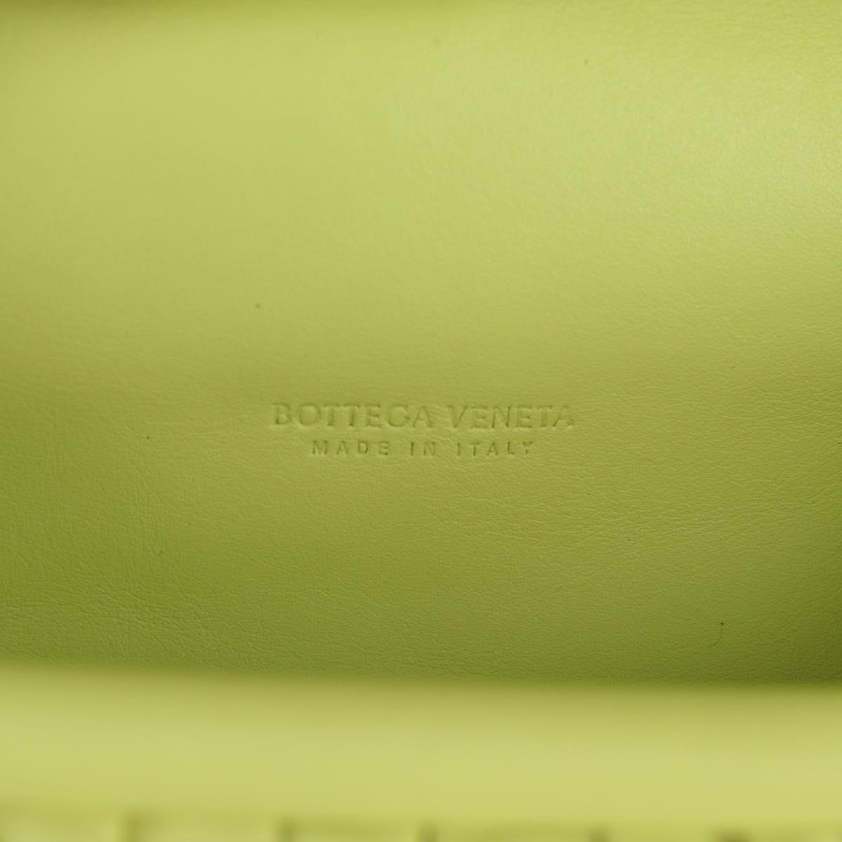 Bottega Veneta The Chain Pouch Leather, YELLOW, LEATHER, Clutche & pouche
