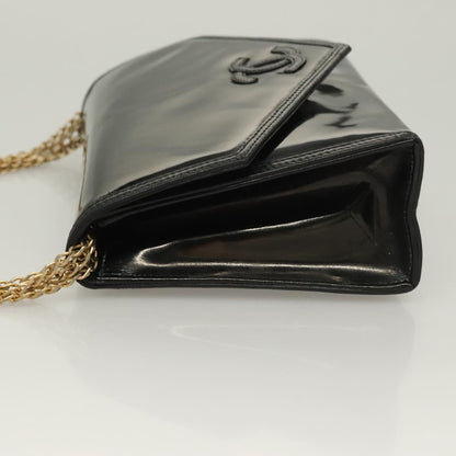 Chanel CC Envelope Flap Crossbody Patent leather, BLACK, PATENT_LEATHER, Clutche & pouche