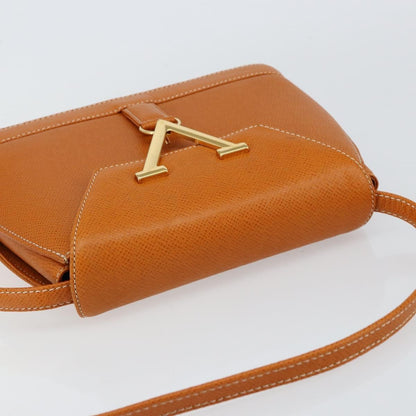 Valentino Garavani Vintage shoulder bag Leather, BROWN, LEATHER, Shoulder bag