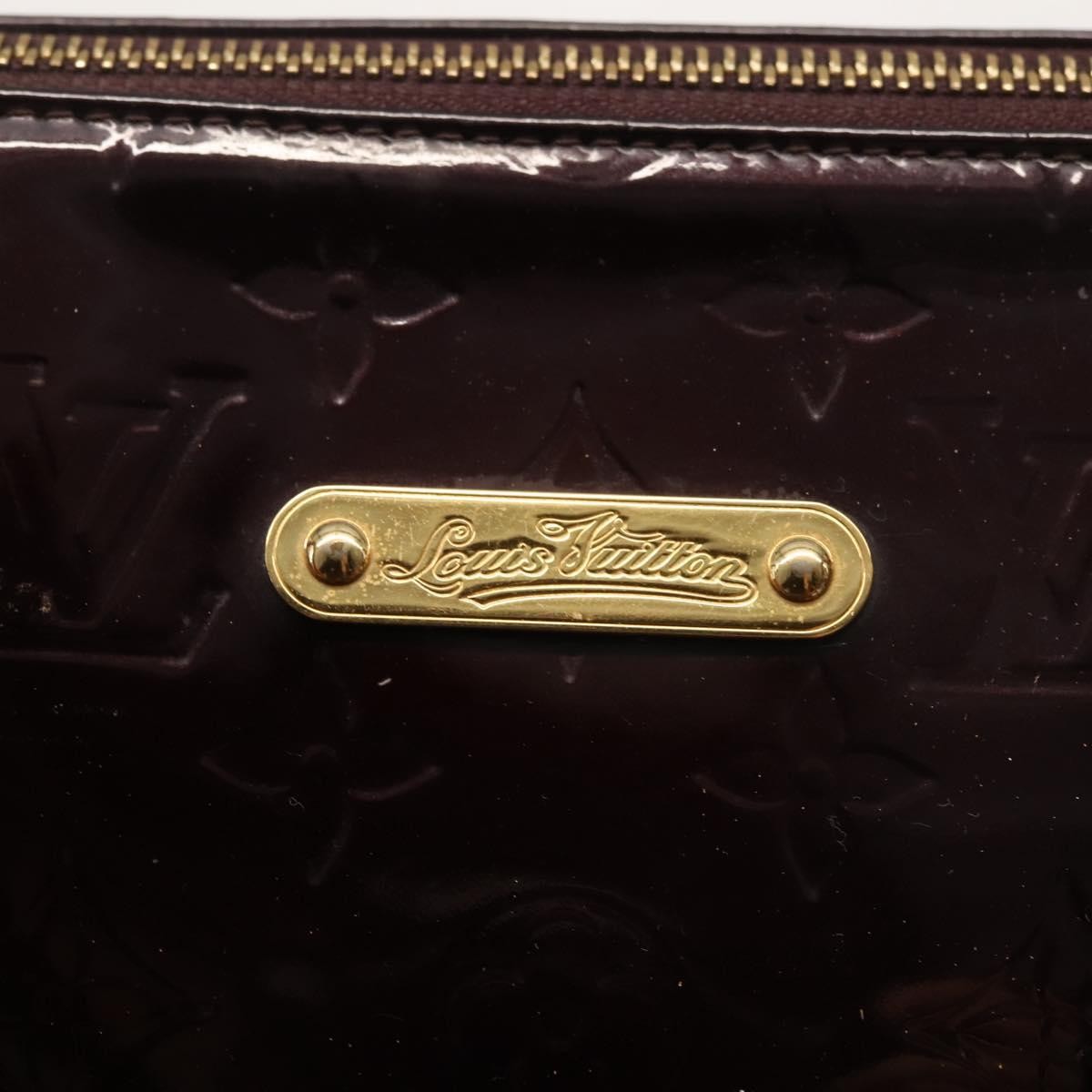Louis Vuitton Bellevue Handbag Monogram Vernis, BURGUNDY, PATENT_LEATHER, Handbag