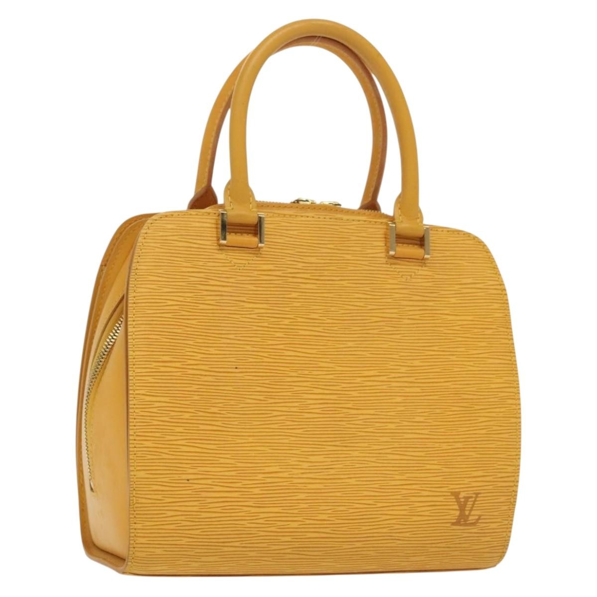 Louis Vuitton Pont Neuf Handbag Epi Leather, YELLOW, LEATHER, Handbag