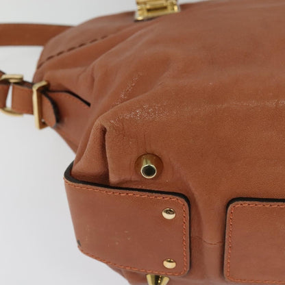 Chloe Angie Tote Leather, PINK, LEATHER, Tote bag