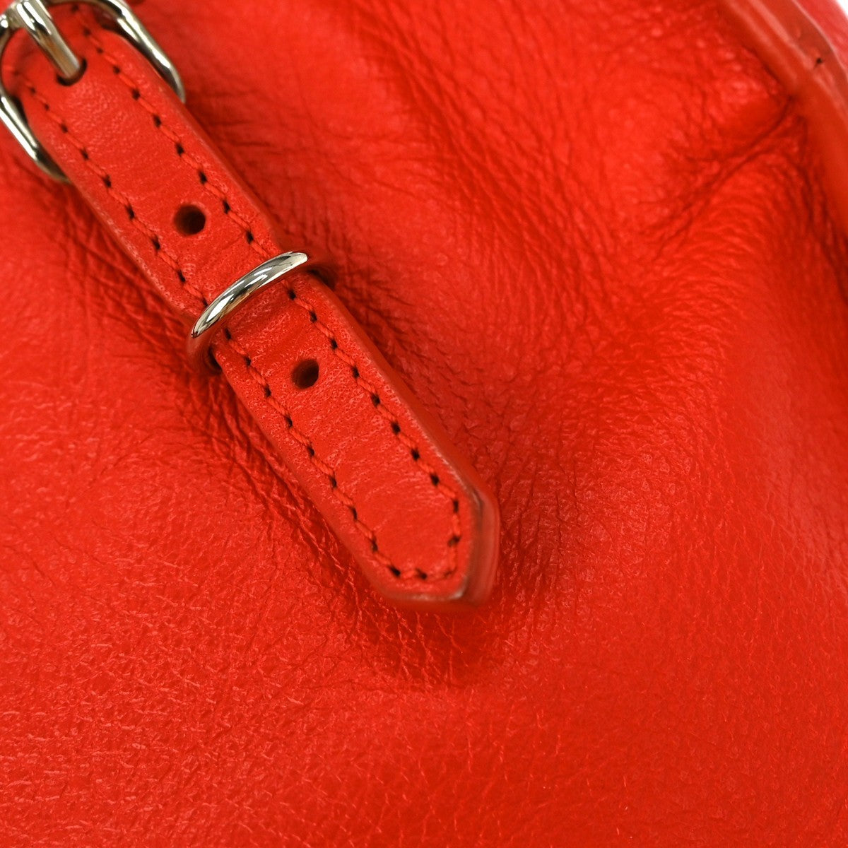 Balenciaga Papier A4 Zip Around Classic Studs Bag Leather, RED, LEATHER, Tote bag