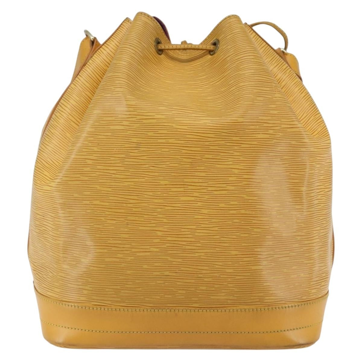 Louis Vuitton Noe Handbag Epi leather, YELLOW, LEATHER, Shoulder bag