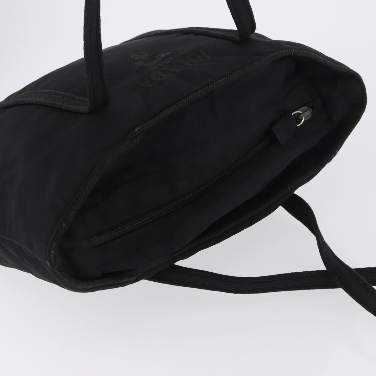 Prada Vintage Zip Tote Tessuto, BLACK, NYLON, Tote bag