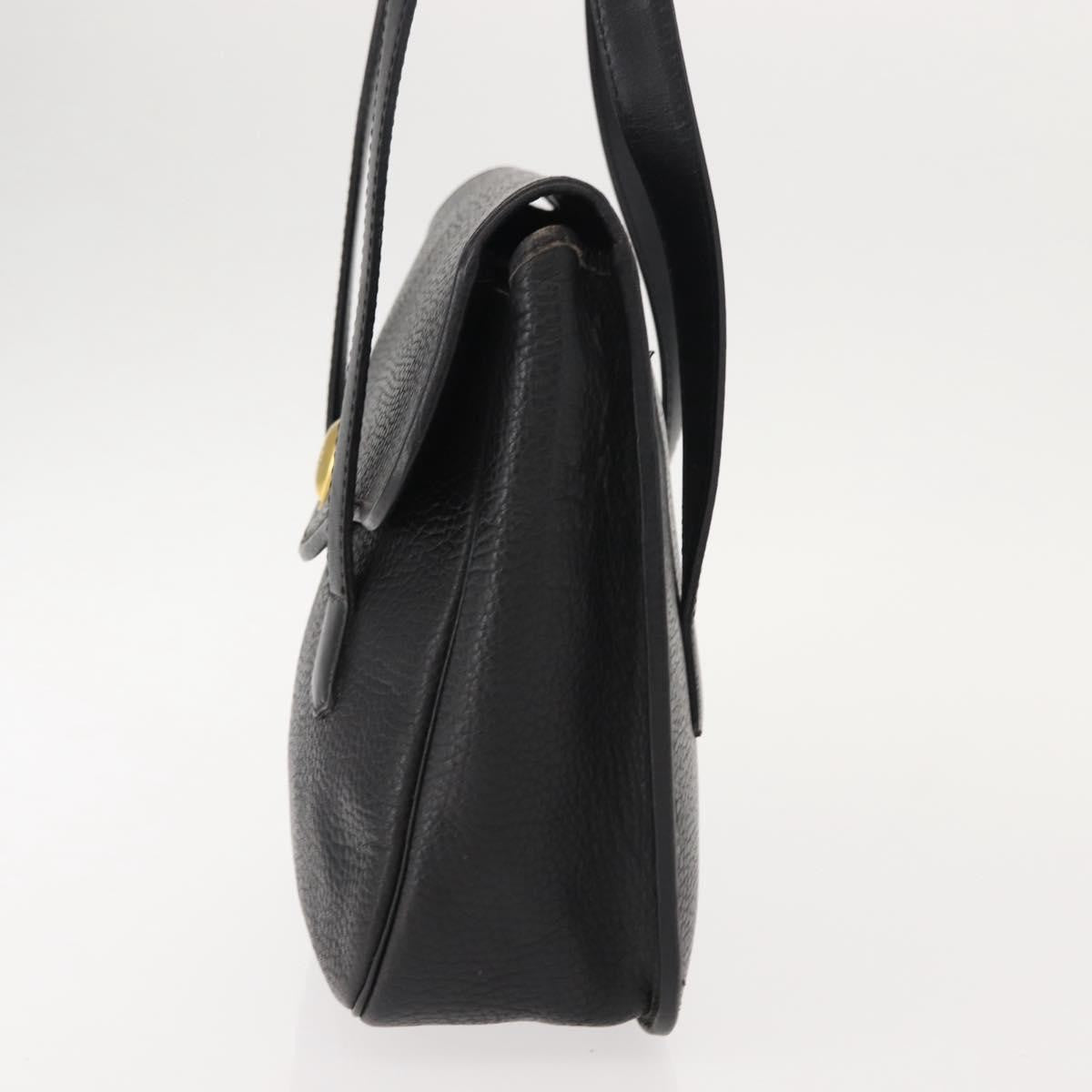 Christian Dior Vintage CD Handbag Leather, BLACK, LEATHER, Handbag