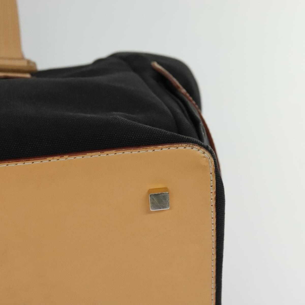 Burberry Vintage Tote Canvas, BLACK, CANVAS, Tote bag
