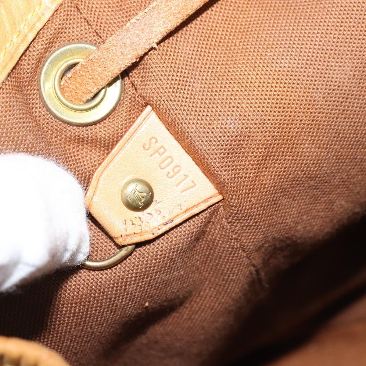 Louis Vuitton Vintage Montsouris Backpack Monogram Canvas, Brown, Canvas, Handbag