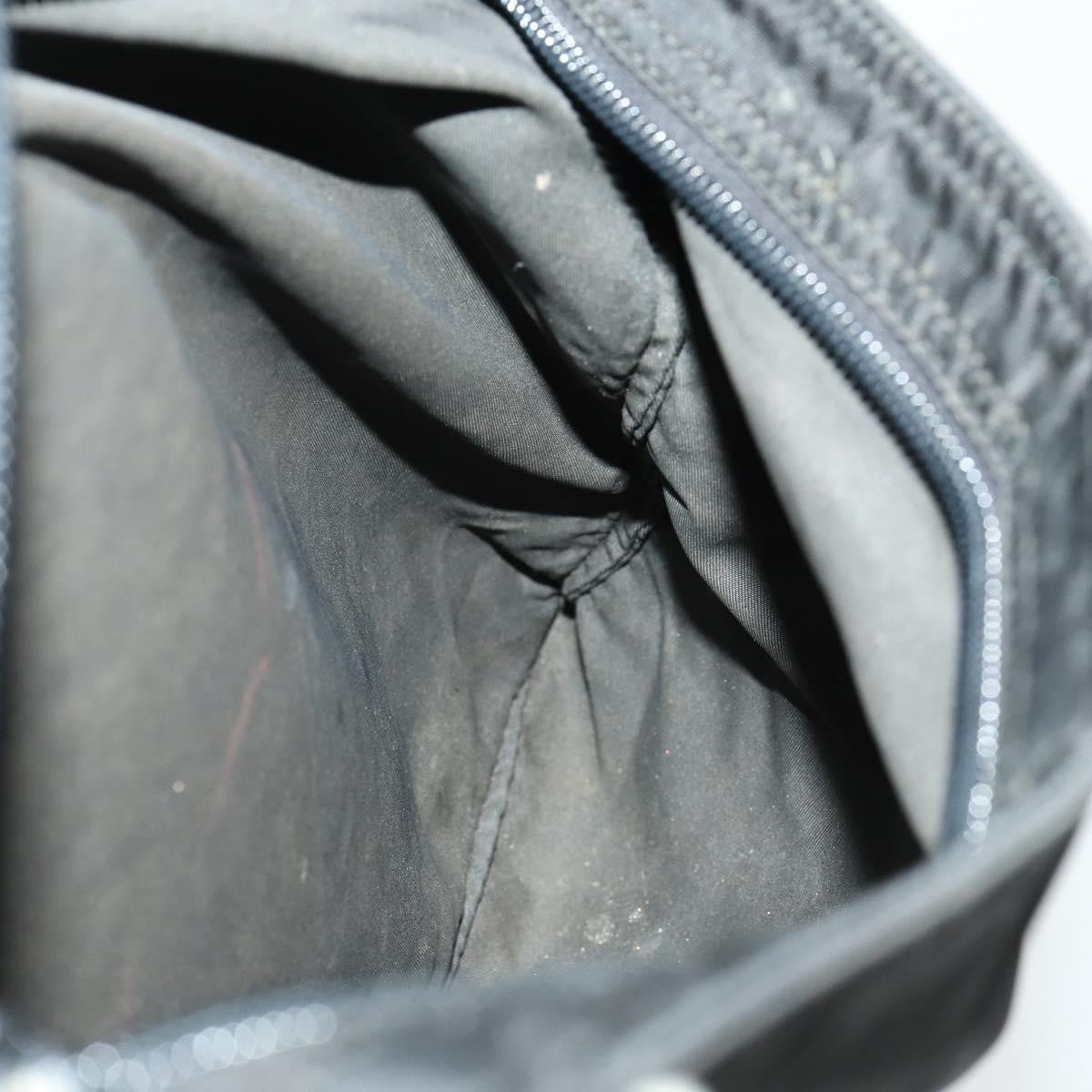 Prada Zip Top Messenger Bag Tessuto, BLACK, NYLON, Shoulder bag