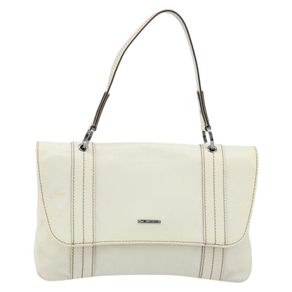 Gucci Vintage Handbag Leather, WHITE, LEATHER, Handbag