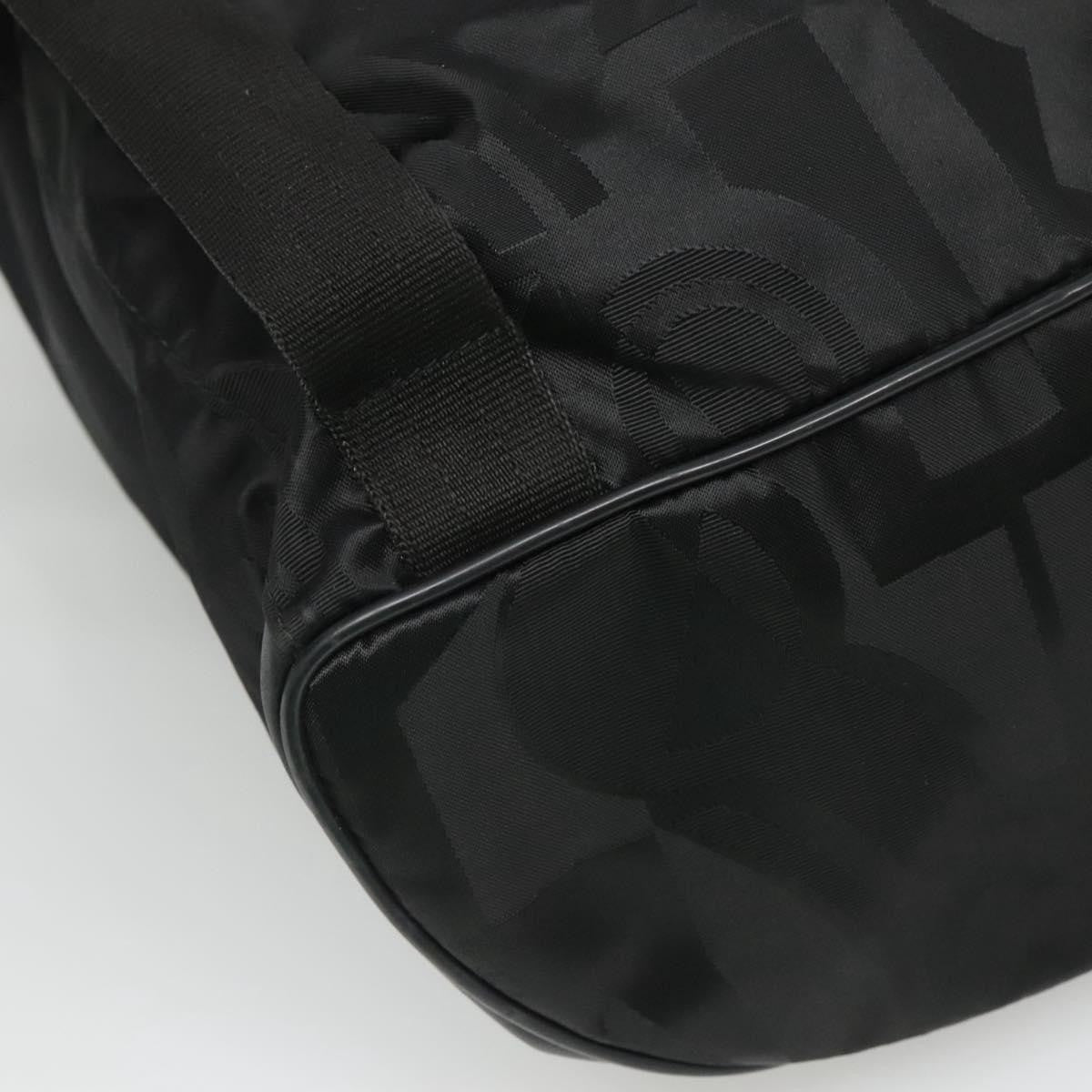 Salvatore Ferragamo Vintage Gancini Backpack Nylon, BLACK, NYLON, Backpack