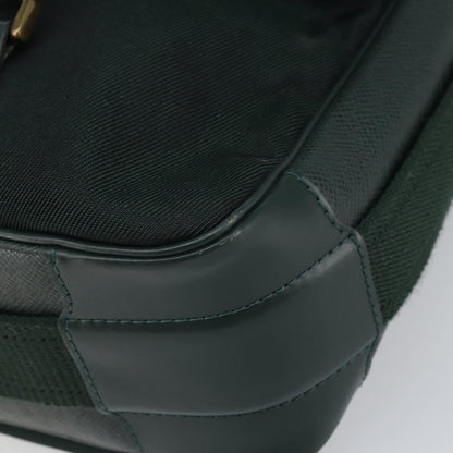 Louis Vuitton Dersou Bag Taiga Leather and Canvas, GREEN, LEATHER, Shoulder bag