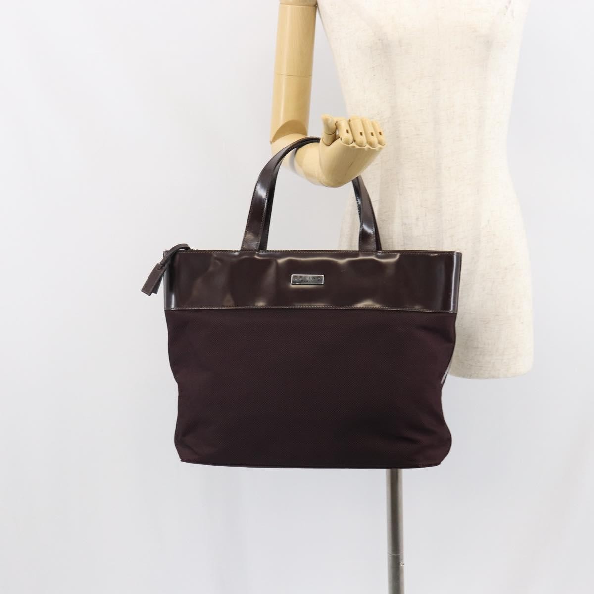 Celine Tote bag Canvas, BROWN, CANVAS, Tote bag