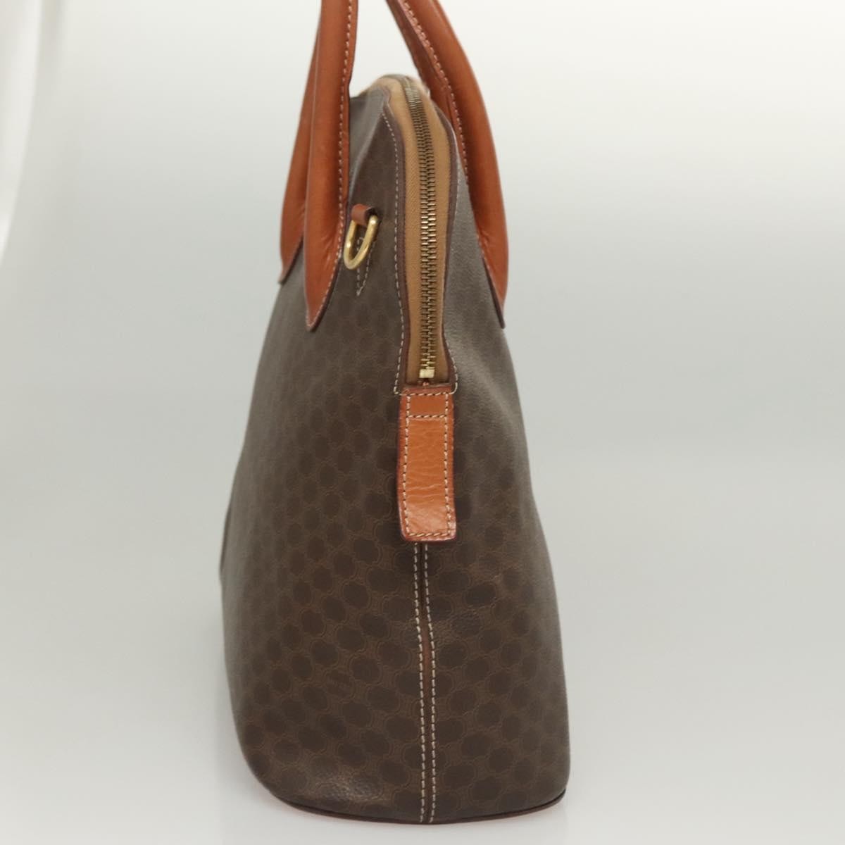Celine Macadam Handbag Macadam with leather, Brown, Canvas, Handbag