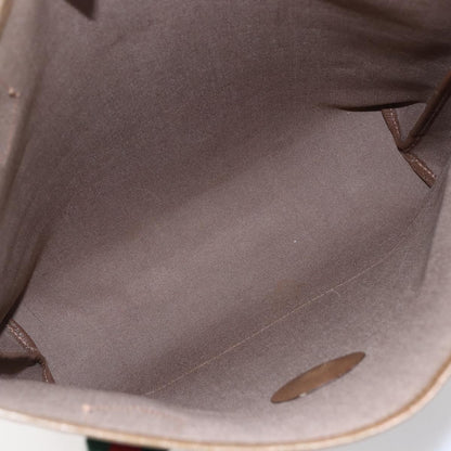 Gucci Vintage Web Strap Tote GG Coated Canvas, BEIGE, CANVAS, Tote bag