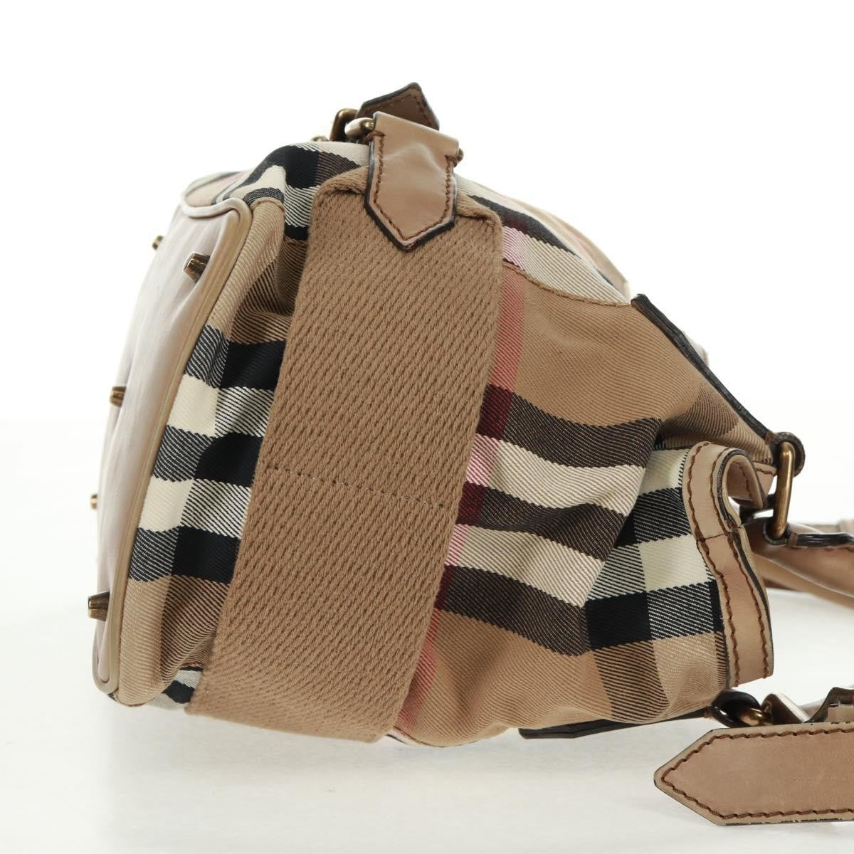 Burberry Brecon Convertible Tote House Check Canvas, BEIGE, CANVAS, Tote bag