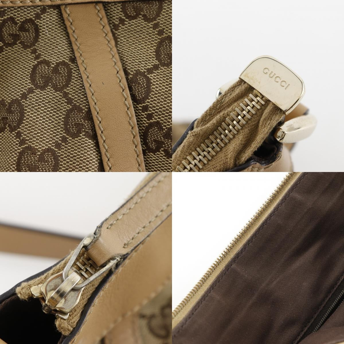 Gucci Abbey D-Ring Messenger Bag GG Canvas, BROWN, CANVAS, Shoulder bag