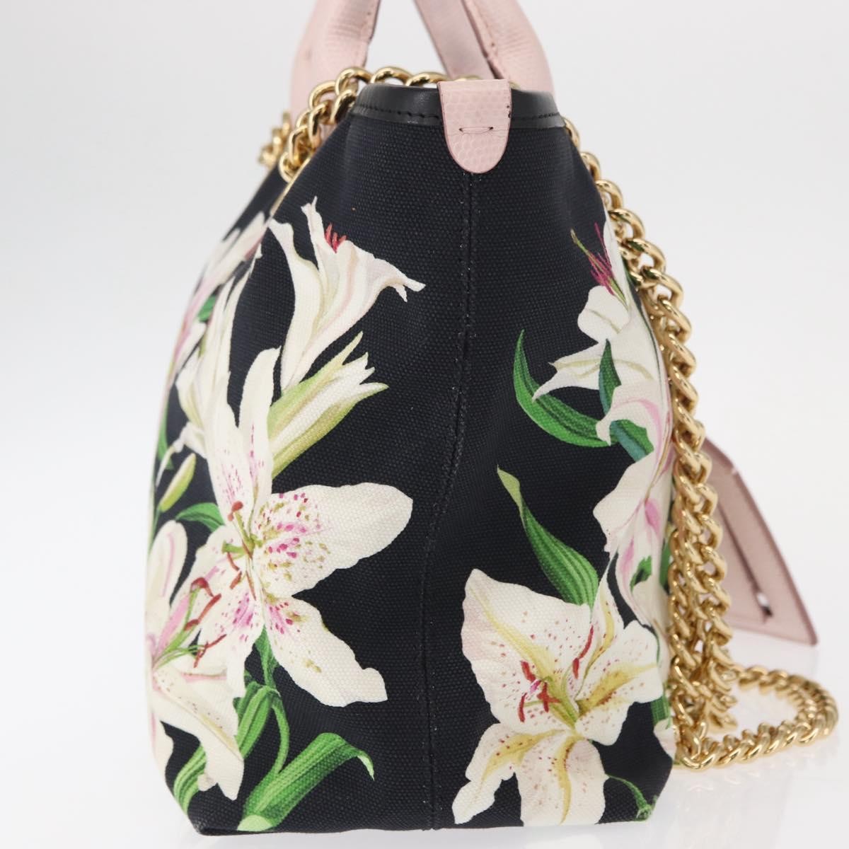 Dolce & Gabbana Capri Tote Printed Canvas with Lizard Embossed Leather, MULTICOLOUR, CANVAS, Tote bag