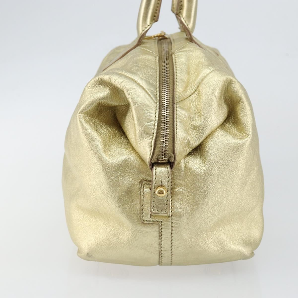 Saint Laurent Easy Y Bag Pebbled Leather, GOLD, LEATHER, Handbag