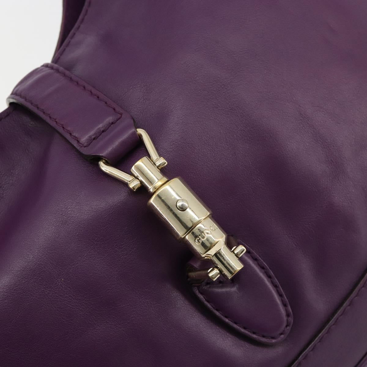 Gucci Jackie Original Shoulder Bag Leather, Purple, Leather, Handbag