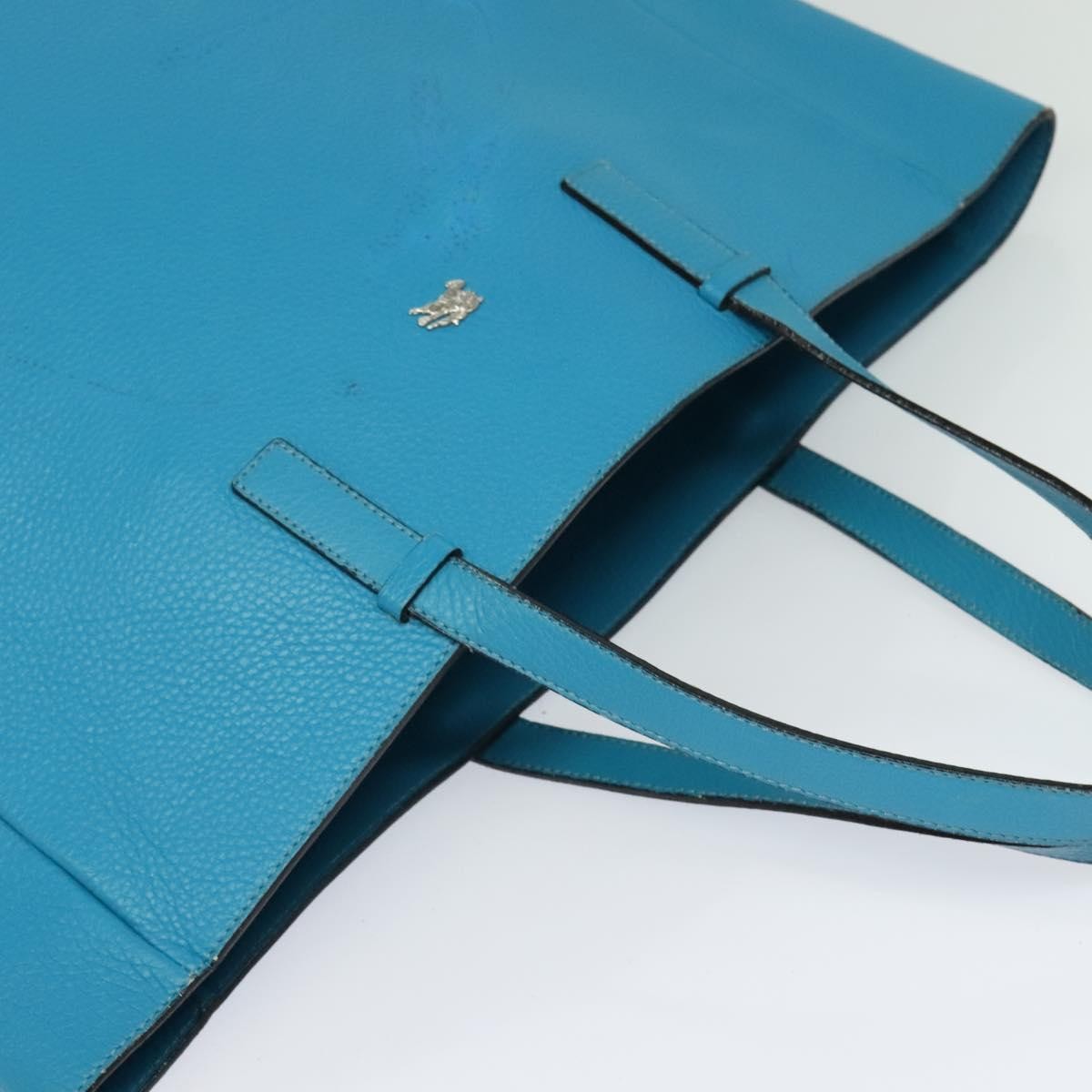 Burberry Vintage tote bag Leather, BLUE, LEATHER, Tote bag