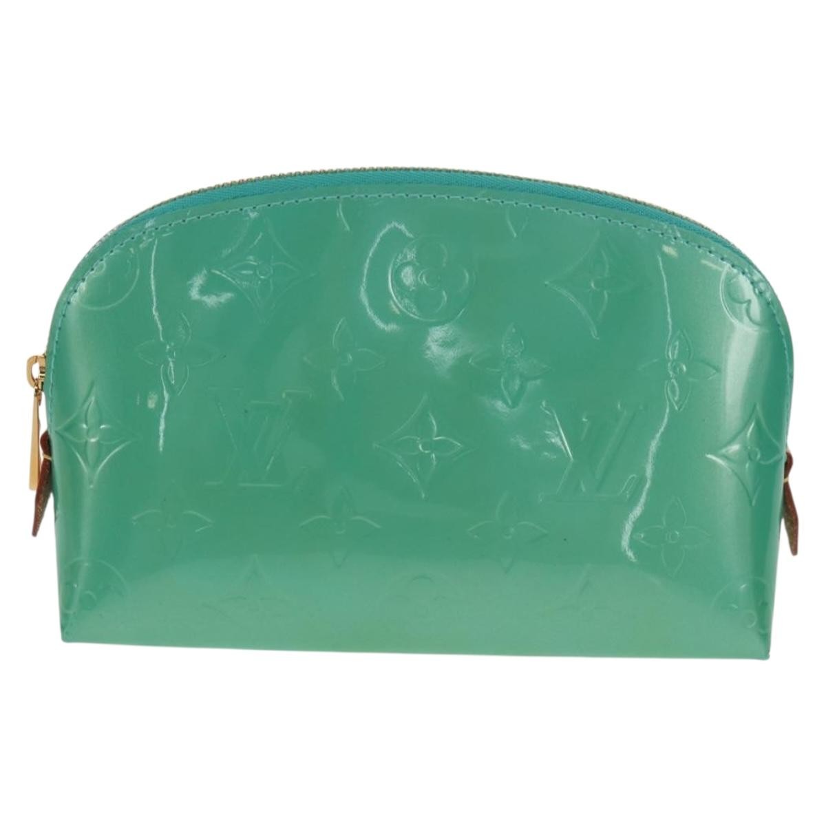 Louis Vuitton Cosmetic Pouch Monogram Vernis, BLUE, PATENT_LEATHER, Clutche & pouche