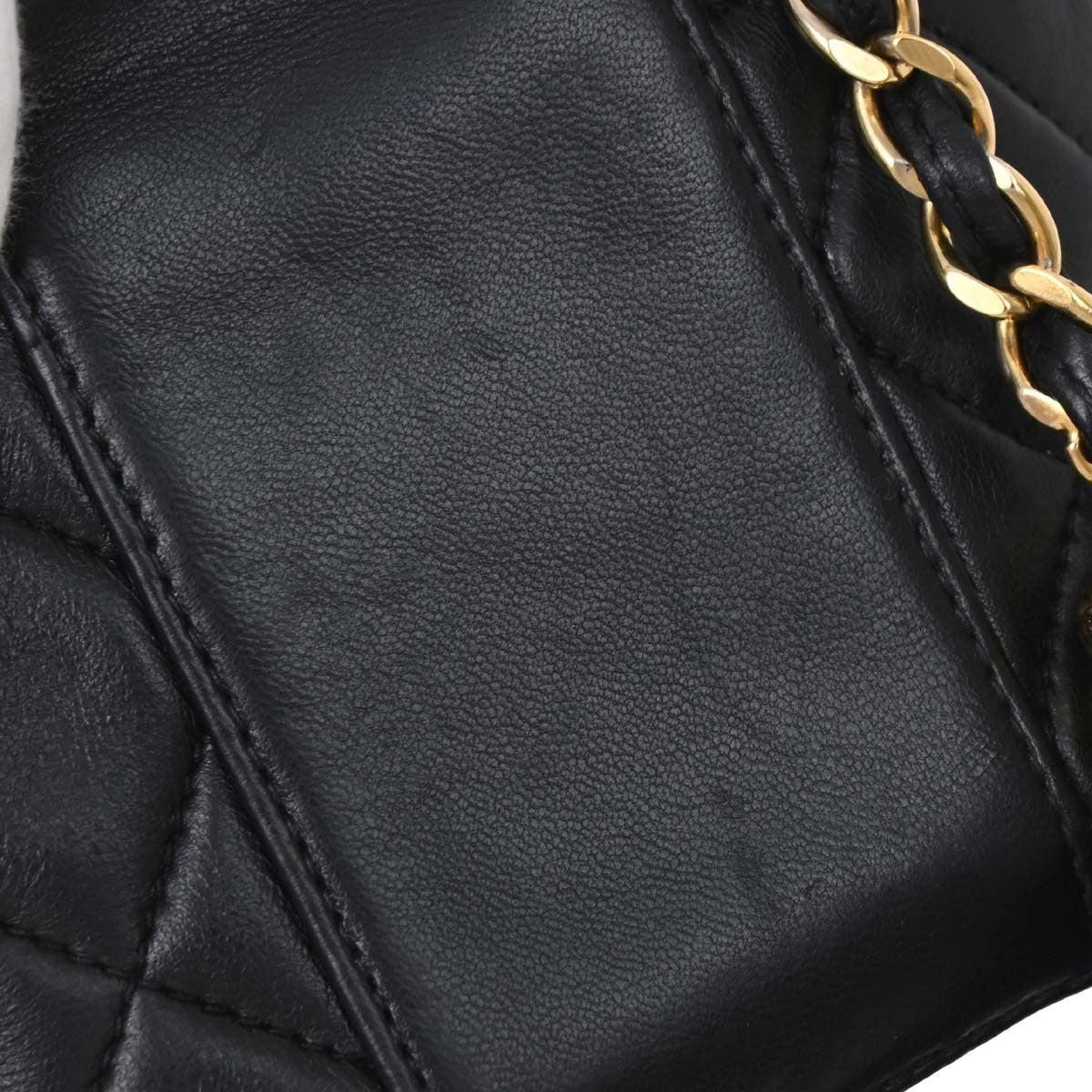 Chanel Vintage Box Zip Tassel Bag Quilted Lambskin, Black, Leather, Shoulder Bag