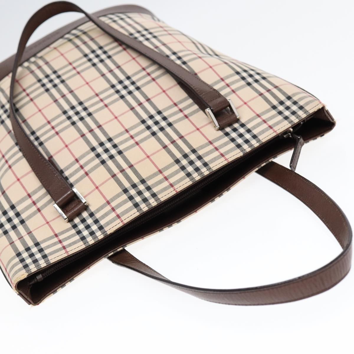 Burberry Nova Check Tote canvas check pattern, BEIGE, CANVAS, Tote bag