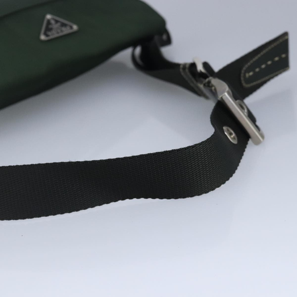 Prada Waist Bag Nylon and leather, KHAKI, NYLON, Shoulder bag