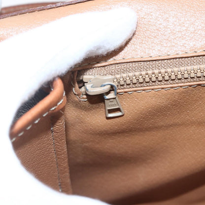 Celine Vintage Macadam Shoulder Bag Canvas and Leather, BROWN, CANVAS, Shoulder bag
