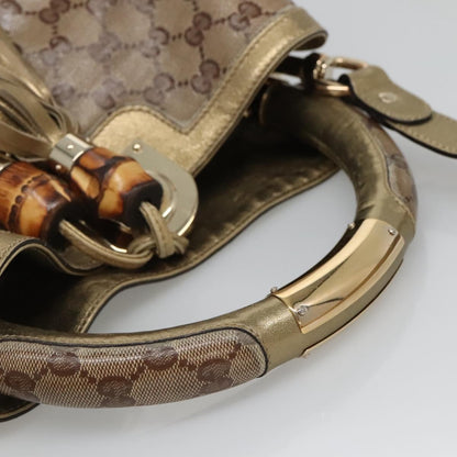 Gucci Indy Hobo GG Coated Canvas, BEIGE, CANVAS, Handbag