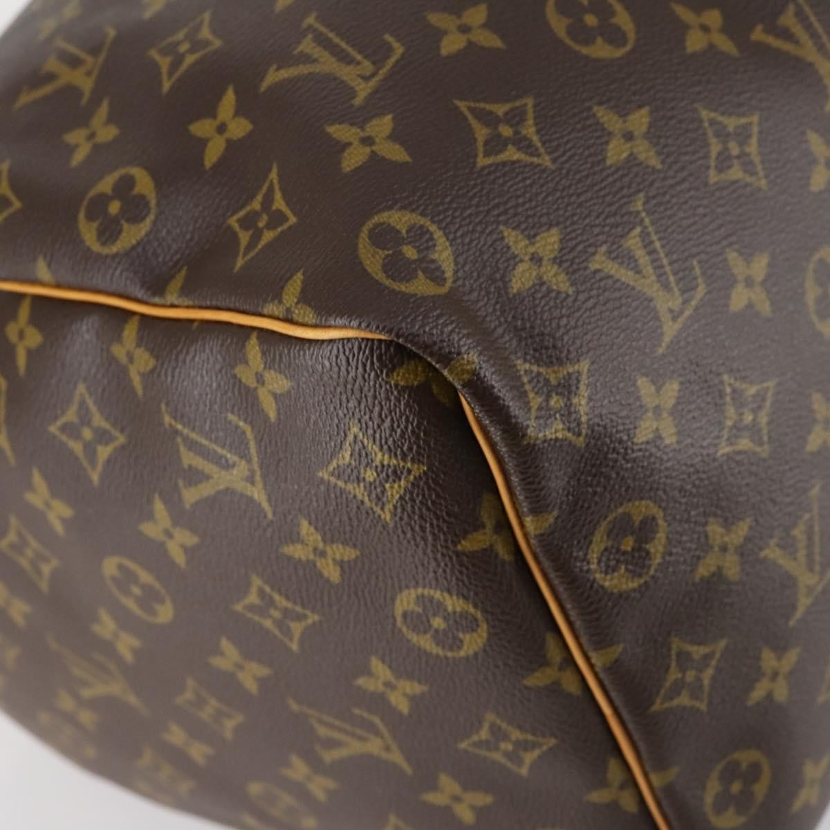 Louis Vuitton Keepall Bag Monogram Canvas, BROWN, CANVAS, Travel bag
