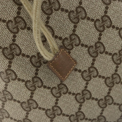 Gucci Drawstring Bucket Bag GG Canvas, BEIGE, CANVAS, Clutche & pouche