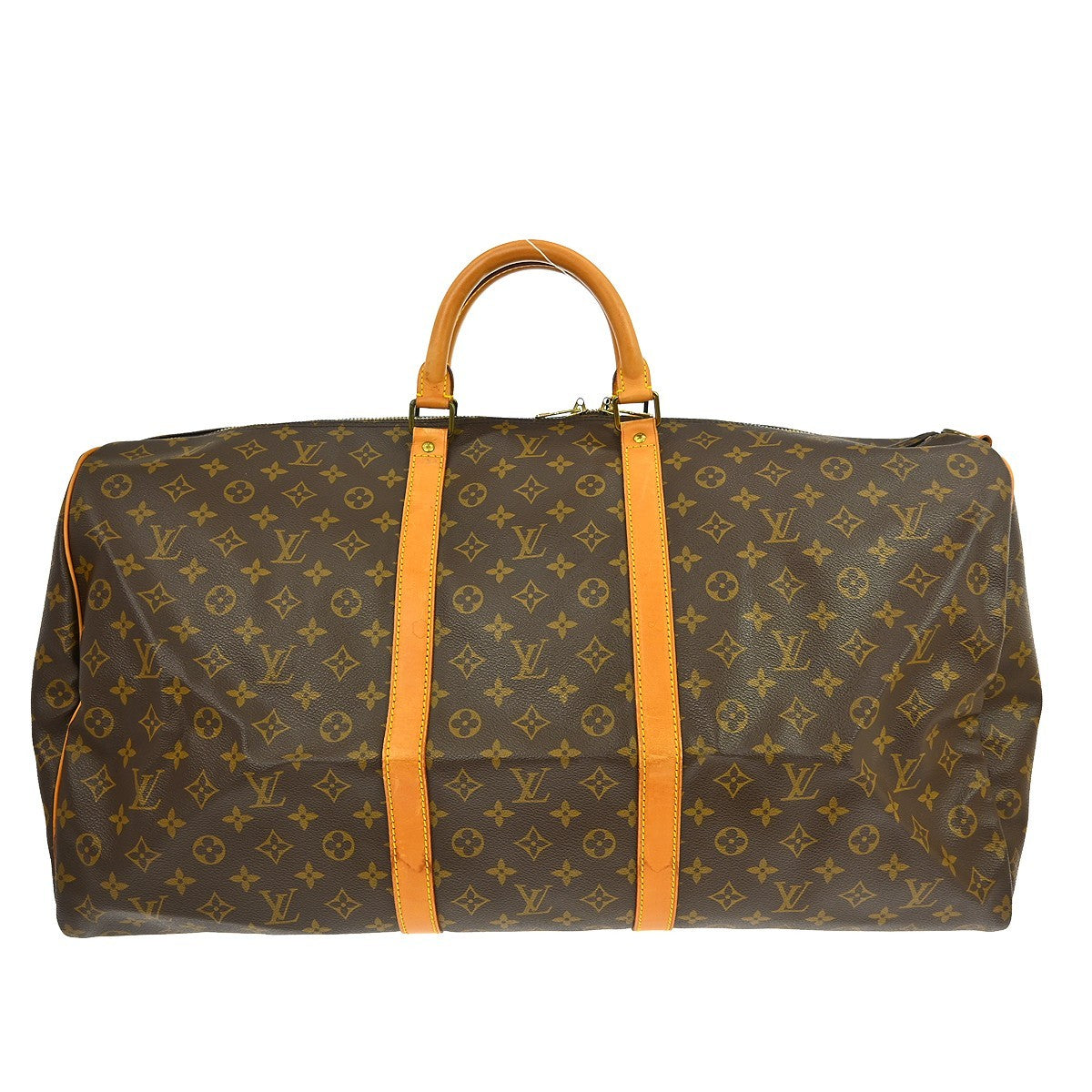 Louis Vuitton Keepall Bag Monogram Canvas, Brown, Canvas, Travel Bag