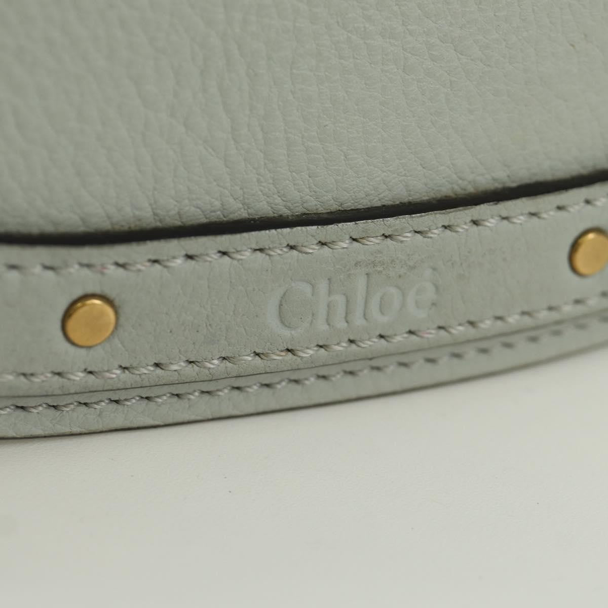 Chloe Nile Crossbody Bag Leather, GRAY, LEATHER, Shoulder bag