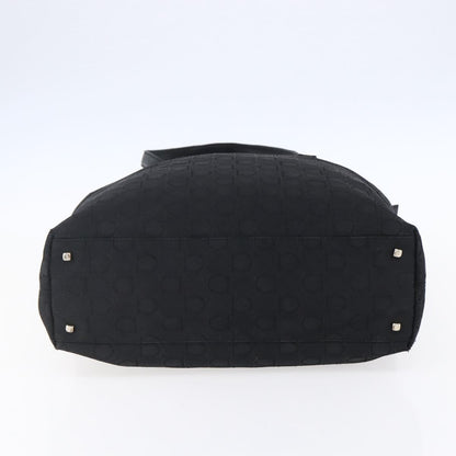Salvatore Ferragamo Gancini Tote Gancini Canvas, BLACK, CANVAS, Tote bag
