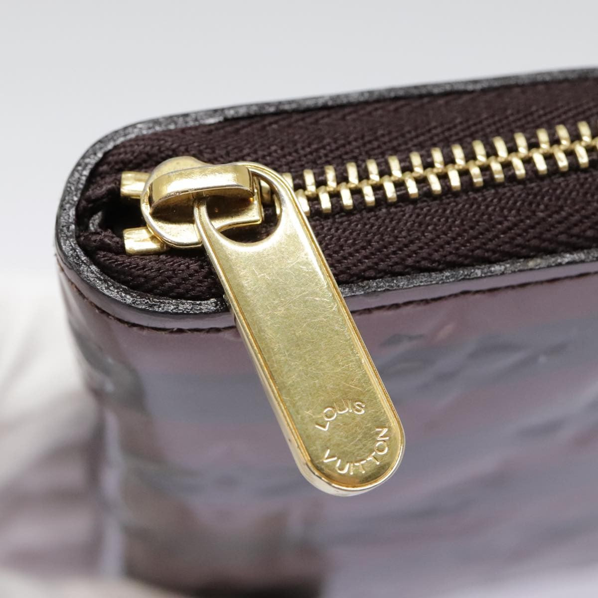 Louis Vuitton Porte-Monnaie Zippy Wallet Monogram Vernis, BURGUNDY, PATENT_LEATHER, Wallets