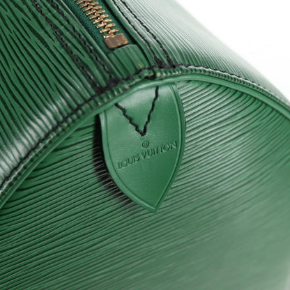 Louis Vuitton Speedy Handbag Epi Leather, GREEN, LEATHER, Handbag