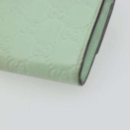 Gucci Guccissima Wallet Motif GG, Green, Leather, Wallet