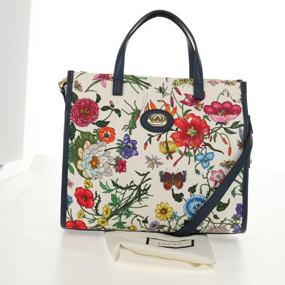 Gucci Flora Canvas, Multicolour, Canvas, Tote Bag