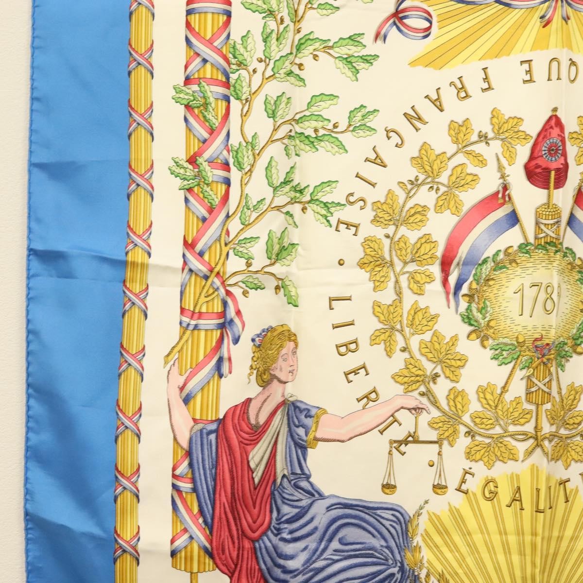 Hermes Carré 90 Silk multicolor, WHITE, SILK, Scarve & shawl