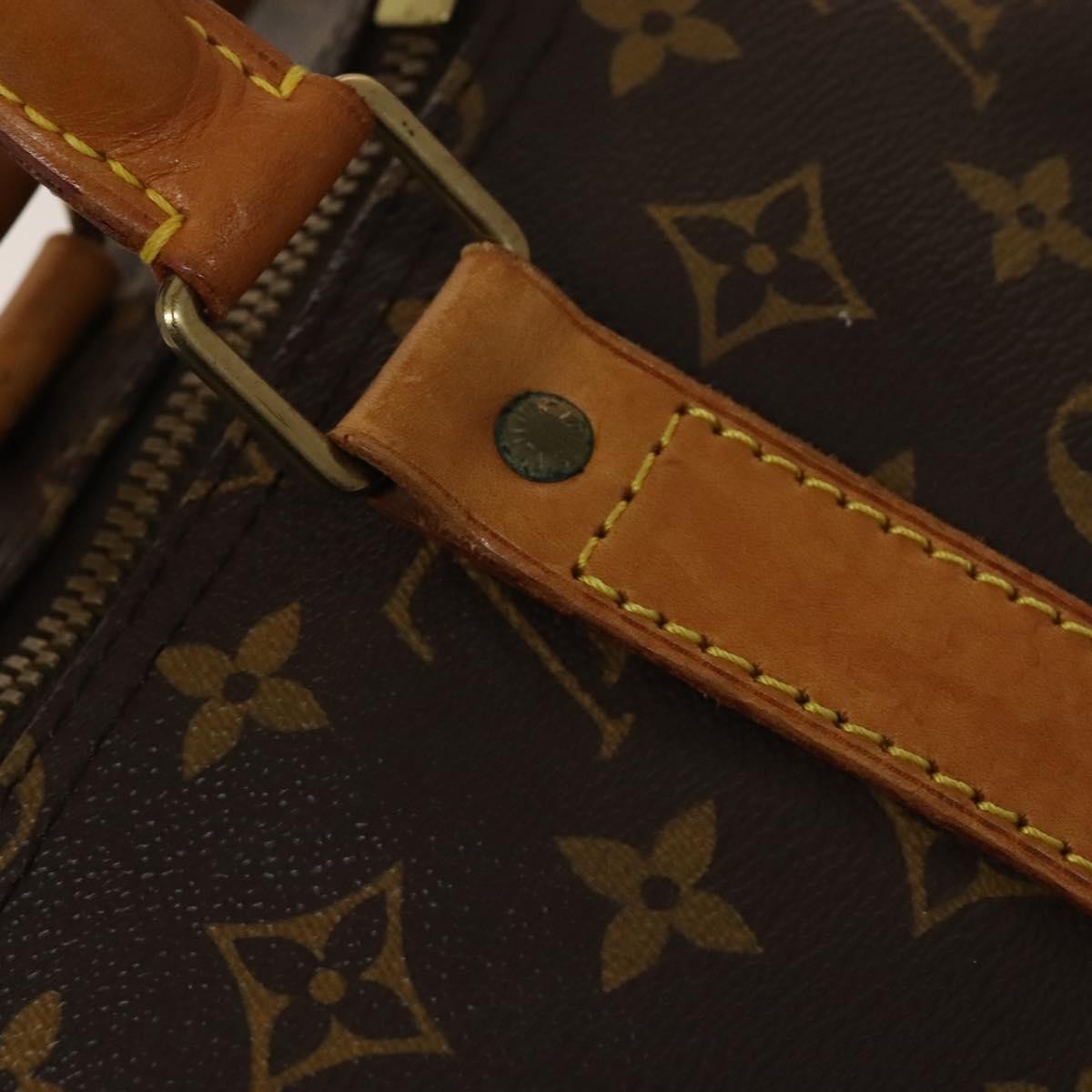 Louis Vuitton Keepall Bag Monogram Canvas, BROWN, CANVAS, Travel bag